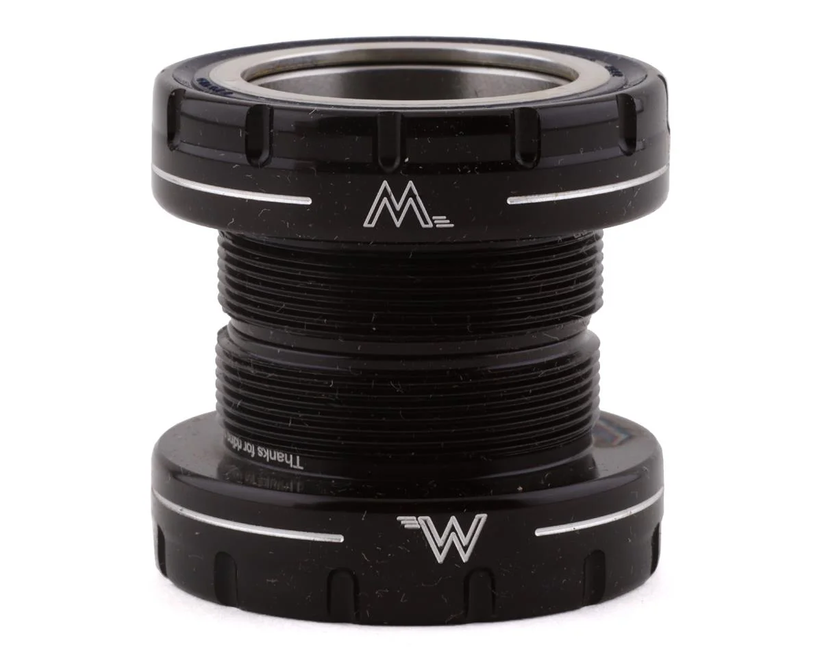 White Industries External BSA Bottom Bracket (Black) (30mm Spindle) (Steel Bearings)